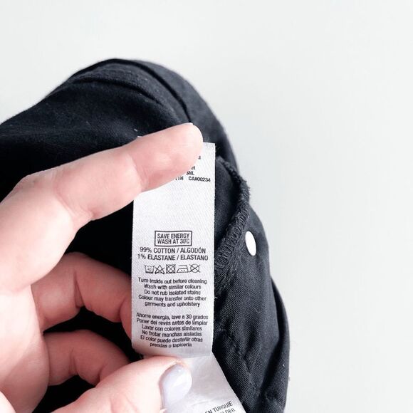 Topman Men's Slim Denim Jeans Black Classic High Rise Size 32x34 - Picture 5 of 10